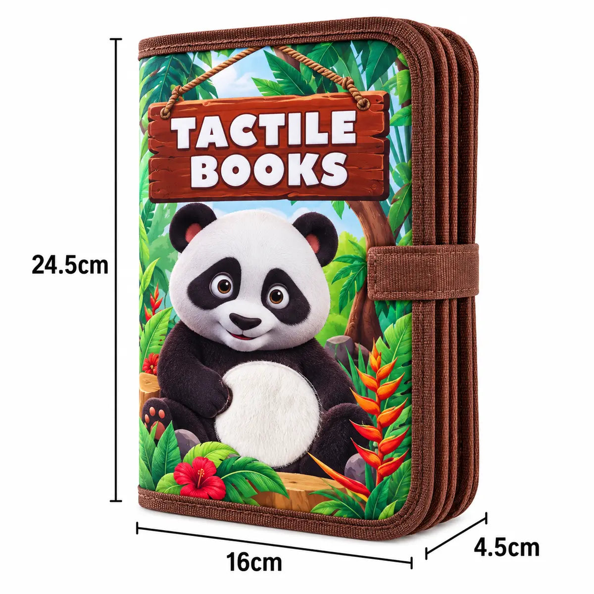 Animal tactile learning book for kids with colorful touch and feel animal pages