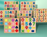 Early Educational Wooden Colorful 3D Learning Board (XY-5624)