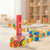 Automatic Domino Brick Laying Toy Train (7012W)