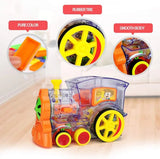Automatic Domino Brick Laying Toy Train (7012W)