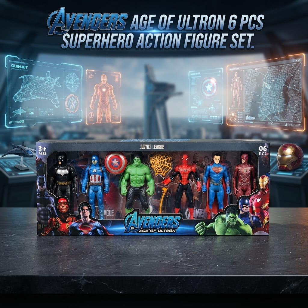 Avengers Age of Ultron 6 Pcs Superhero Action Figure Set for Kids