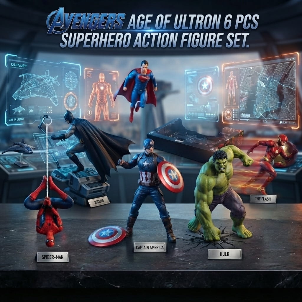 Avengers Age of Ultron 6 Pcs Superhero Action Figure Set (8256D)