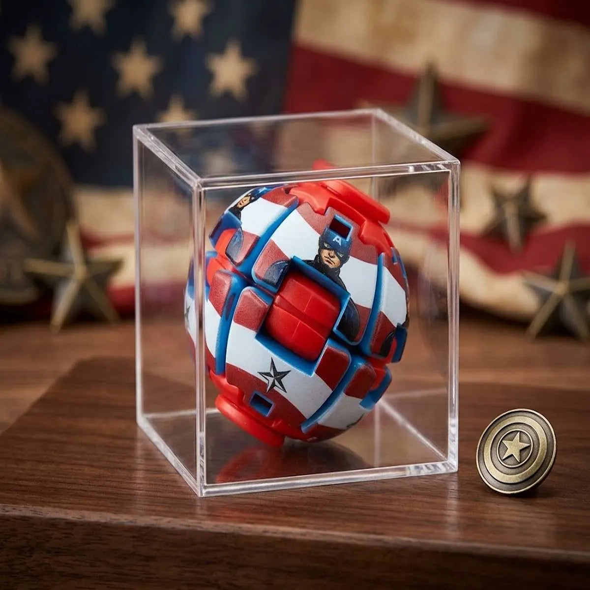 Avengers Press & Spin 3D Spinner Fidget Ball (Random Character | 0105)