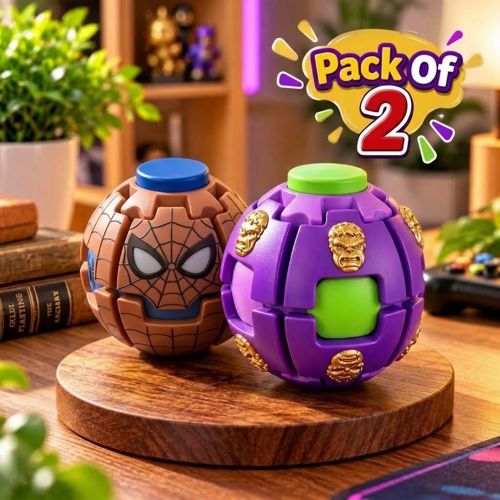 Avengers Press & Spin 3D Spinner Fidget Ball (Random Character | 0105)