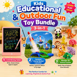3-in-1 Kids Educational & Outdoor Fun Toy Bundle (002/1001C/XY-5624)