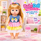 Baby Doll Happy Every Day with Feeding Bottle & Music (8933A)