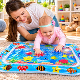 Baby Inflatable Splash & Sensory Water Play Mat (Light Blue)