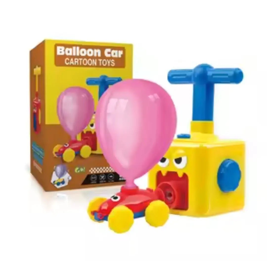 Balloon Powered Pumping Car Toy Set for Toddlers (868-92)