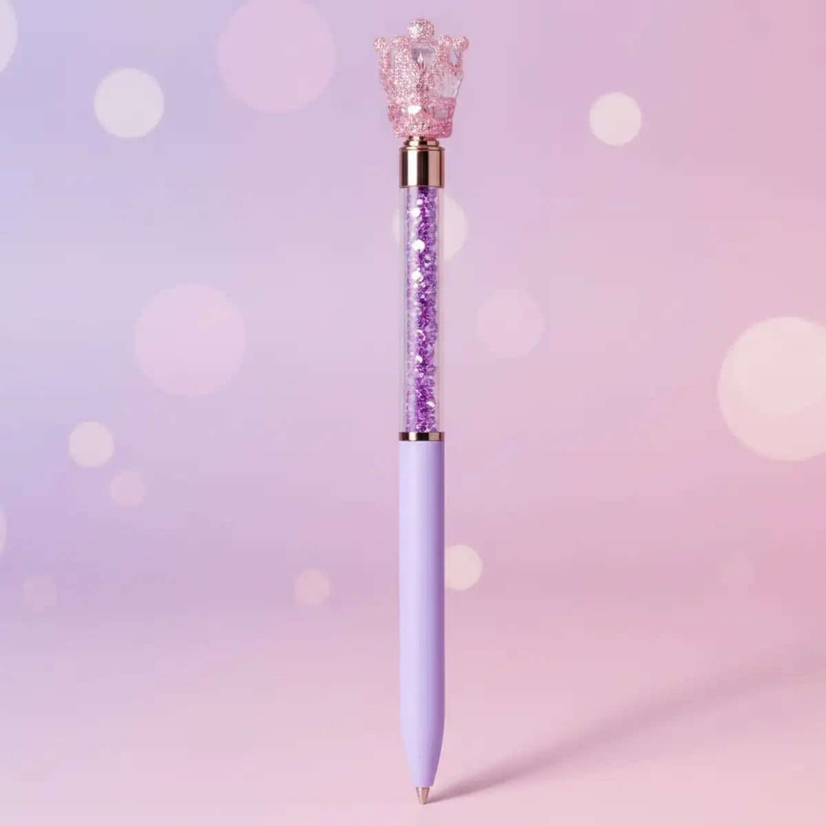 Bear rhinestone ballpoint pen for kids in colorful pastel designs