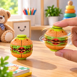 Burger 3D Printed Press Fidget Spinner Ball (0104)