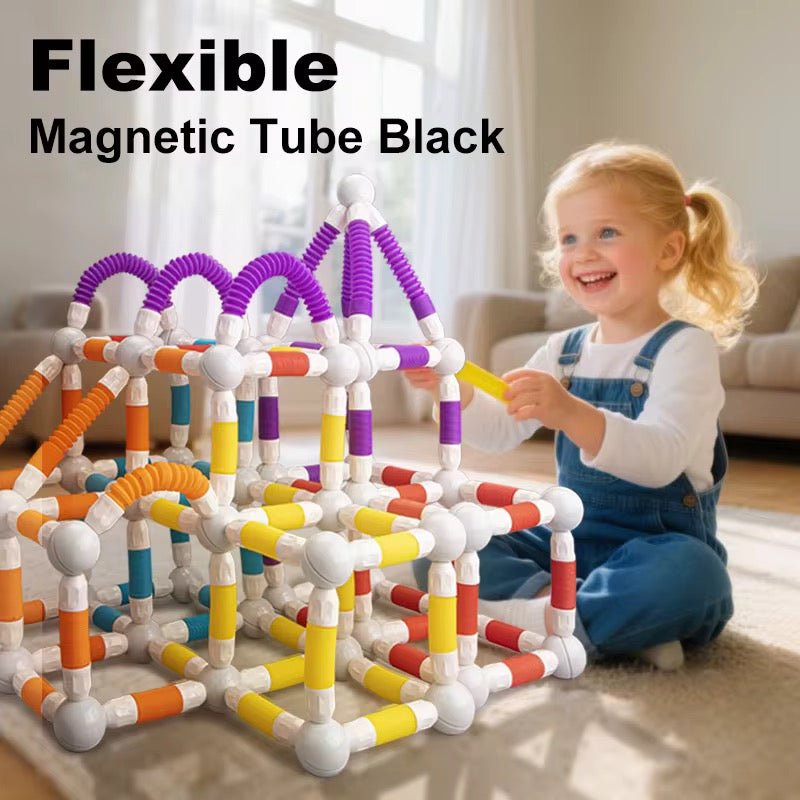 Flexible Magnetic Tube Building Blocks - 36pcs (158-40)