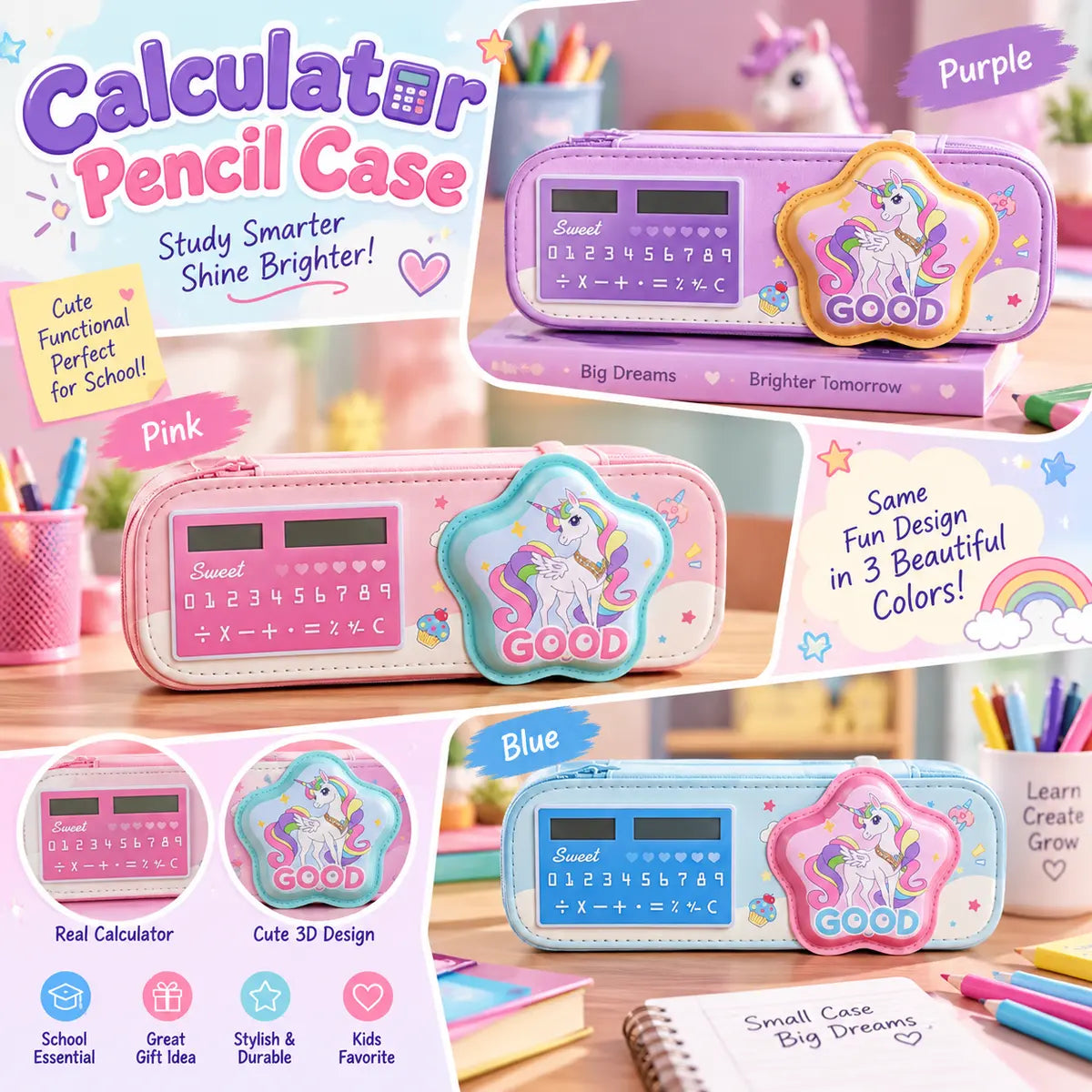 Calculator Geometry Box For Girls (JC-D28066)