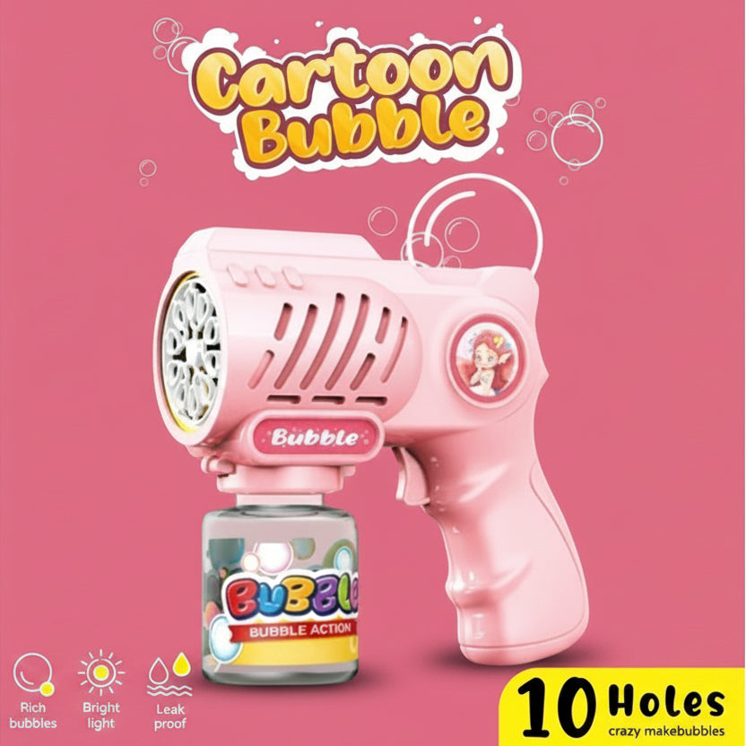 Cartoon Bubble Gun for Kids (Random Color | AL-2037)