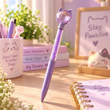 Cat Ballpoint Pen With Ball For Kids (1111)
