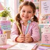 Cat Ballpoint Pen With Ball For Kids (1111)