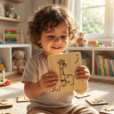Wooden Urdu & English Alphabet & Shape Stencils Set