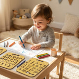 Early Learning Wooden Stencil Board For Kids (pk-003)
