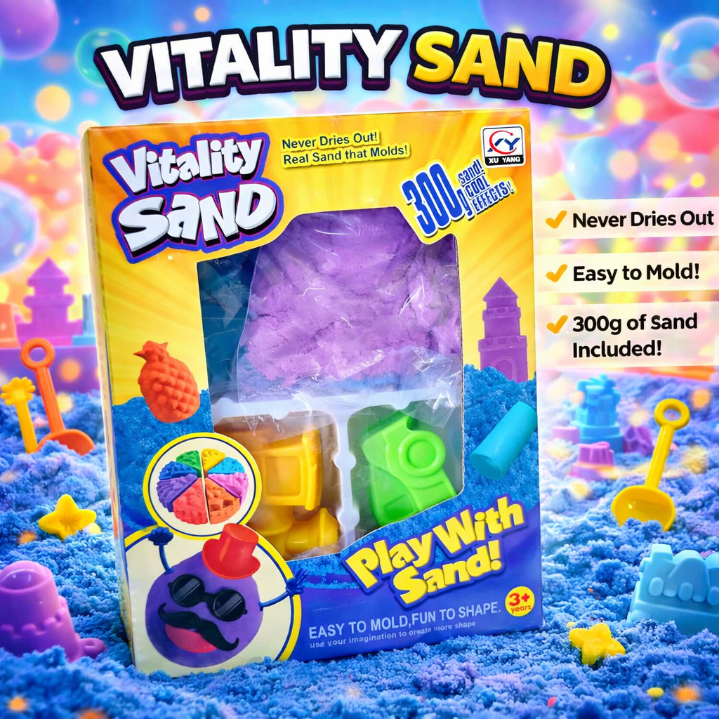 Vitality Sand Play Set (300g) with Moulds (1906)
