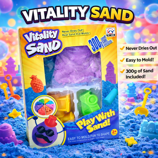 Vitality Sand Play Set (300g) with Moulds (1906)