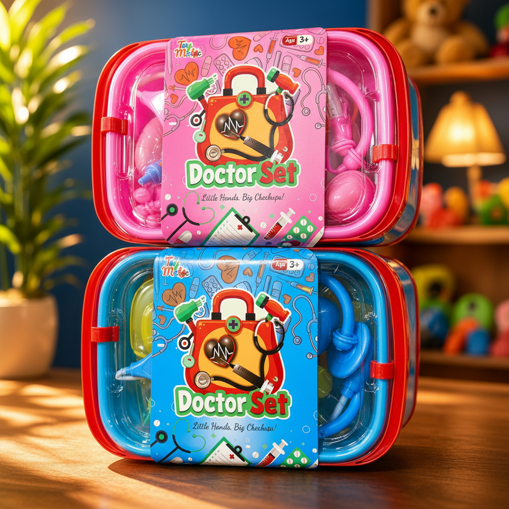 Kids Doctor Set – Pretend Play Medical Kit with Briefcase (TM009-02)