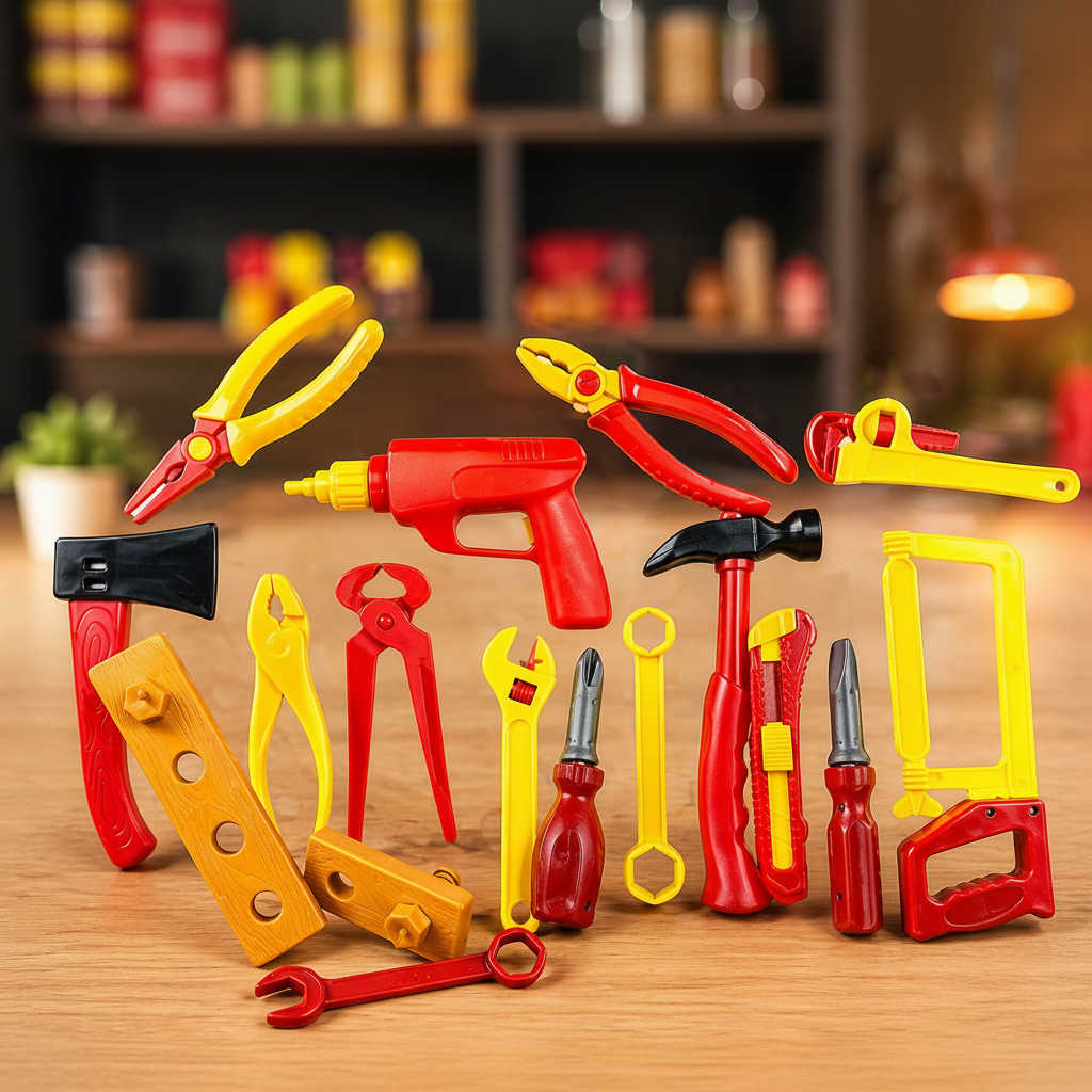 Construction Tool Set Toy for Kids (TM-001-4L/001-4S)