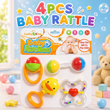4 Pcs Baby Rattle Set – Colorful Hand Rattle Toys for Newborn & Infants (K225D22)