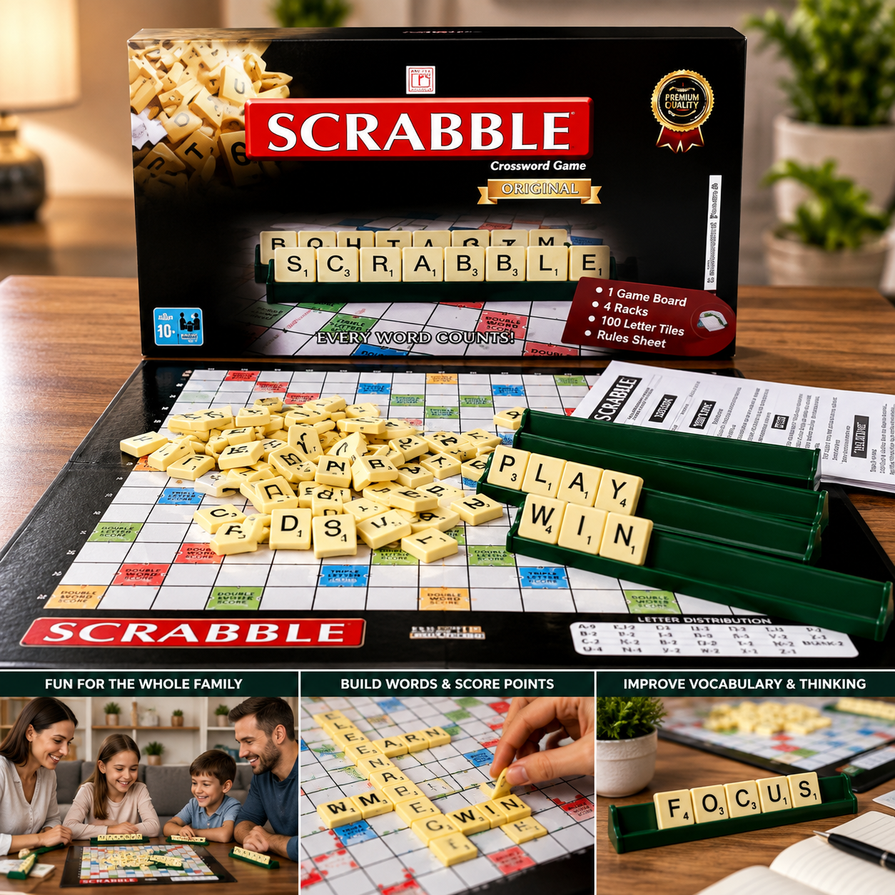 Scrabble Crossword Board Game (1444)