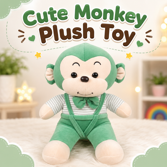 Cute Monkey Plush Toy for Kids 25cm