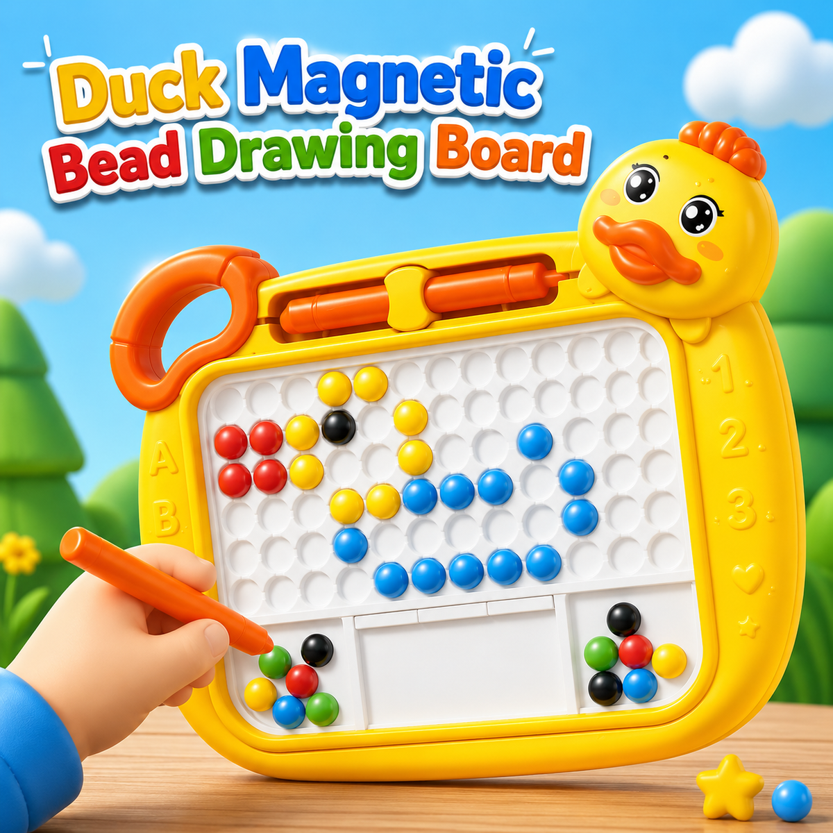Duck Magnetic Bead Drawing Board for Kids (2337)