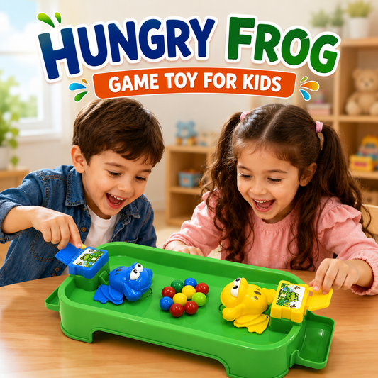 Hungry Frog Game Toy for Kids Interactive Frog Board Game with Colorful Balls for Family Indoor Play