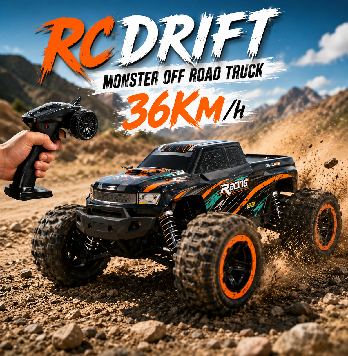 RC Drift Monster Off Road Truck 36Km (HY1661)