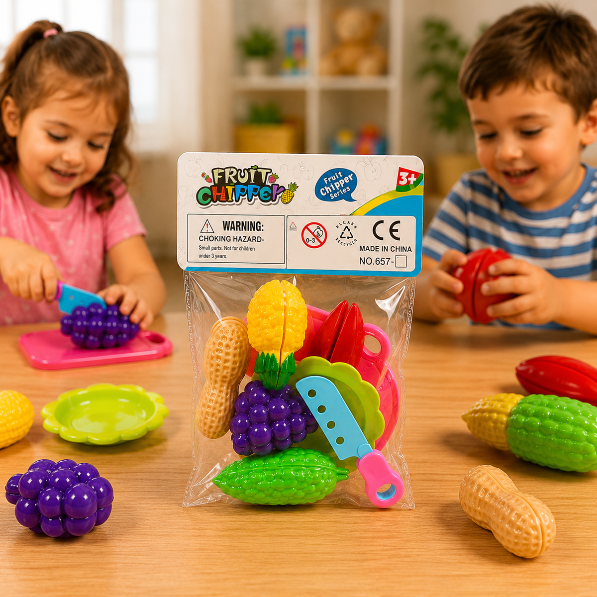 Fruit Chopper Cutting Play Set for Kids (657-7)