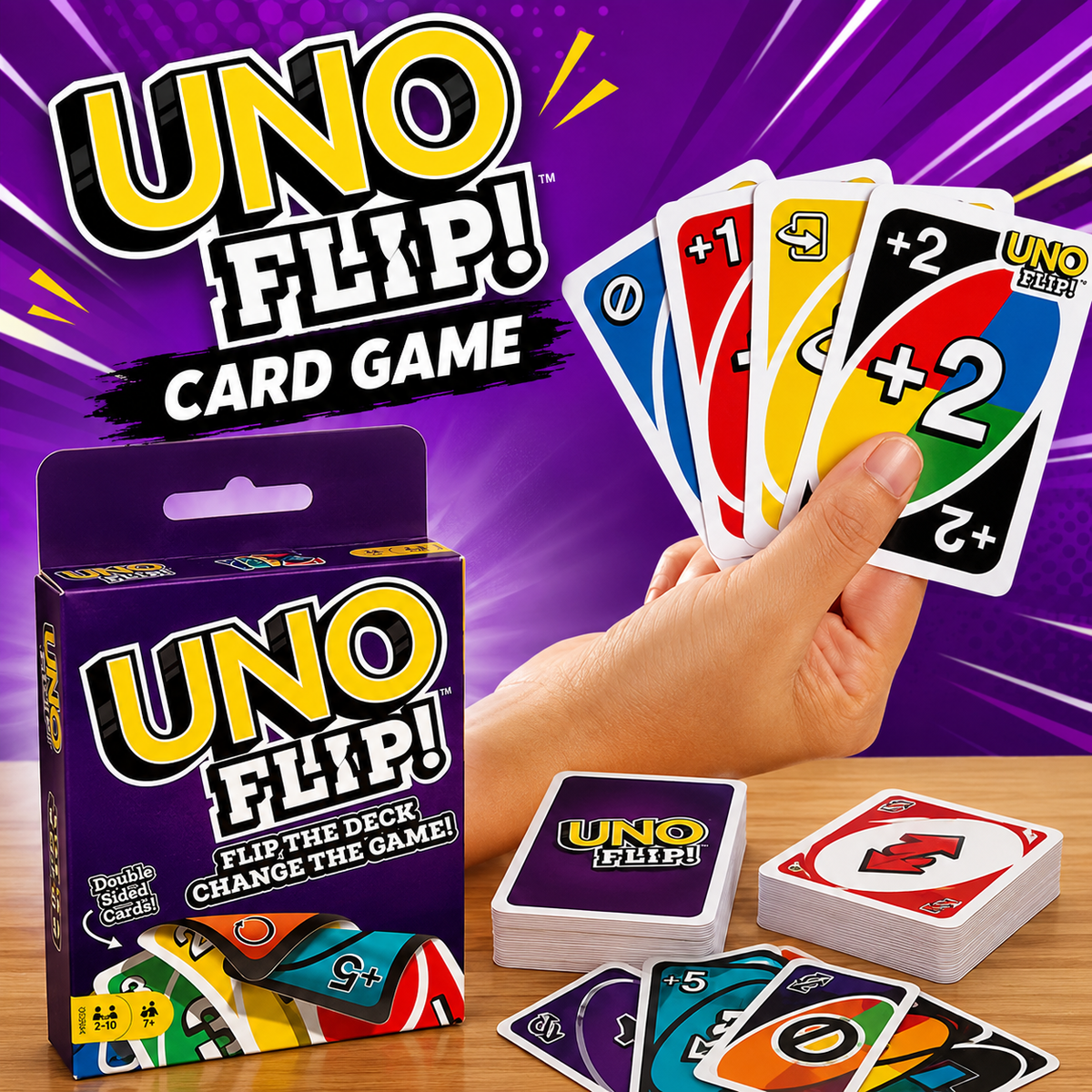 UNO Flip Card Game for Family & Friends (03)