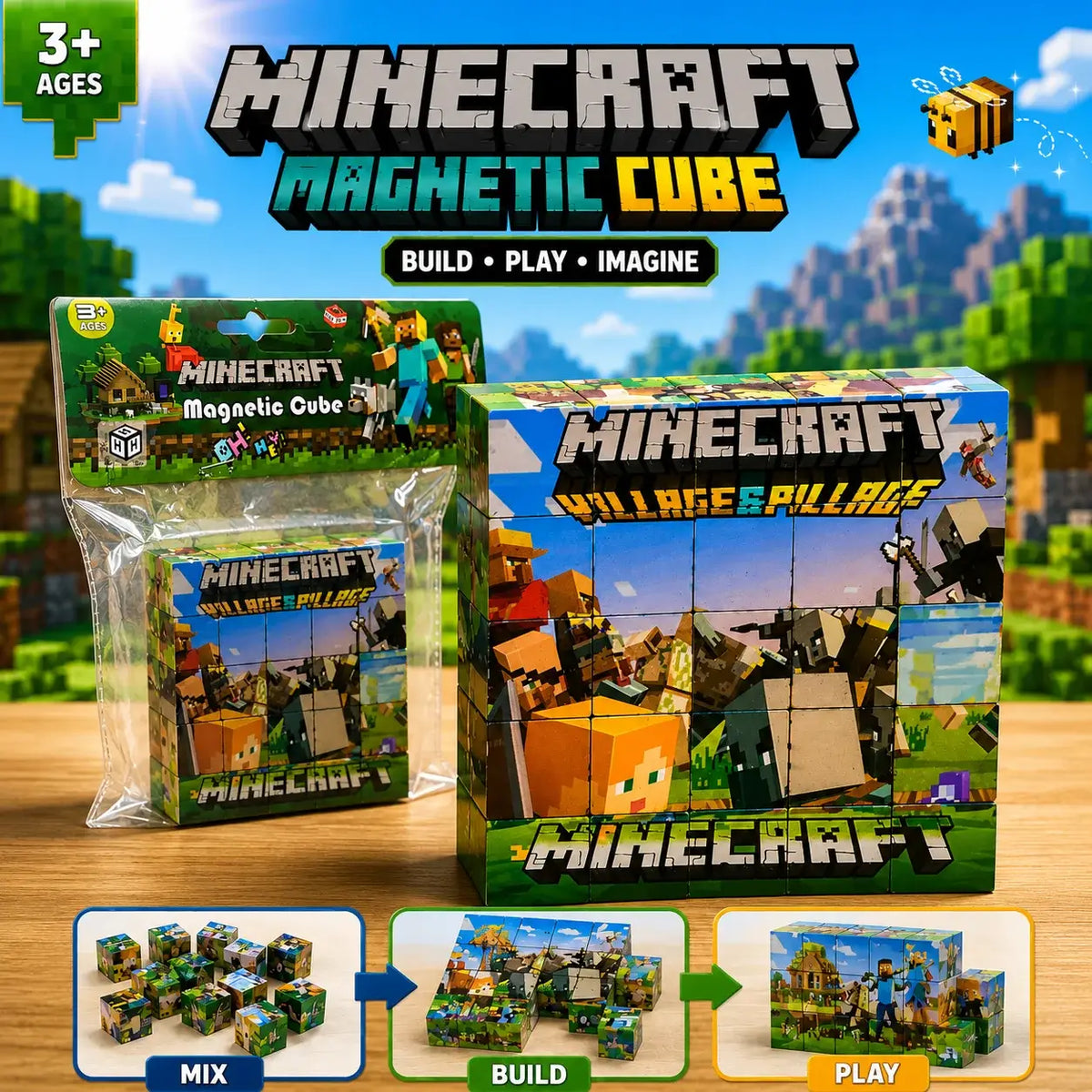 Minecraft Magnetic Cube Blocks (BZ96-101B)