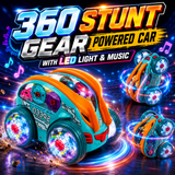 360 Stunt Gear Powered Car with Led Light & Music (YJ388-68)