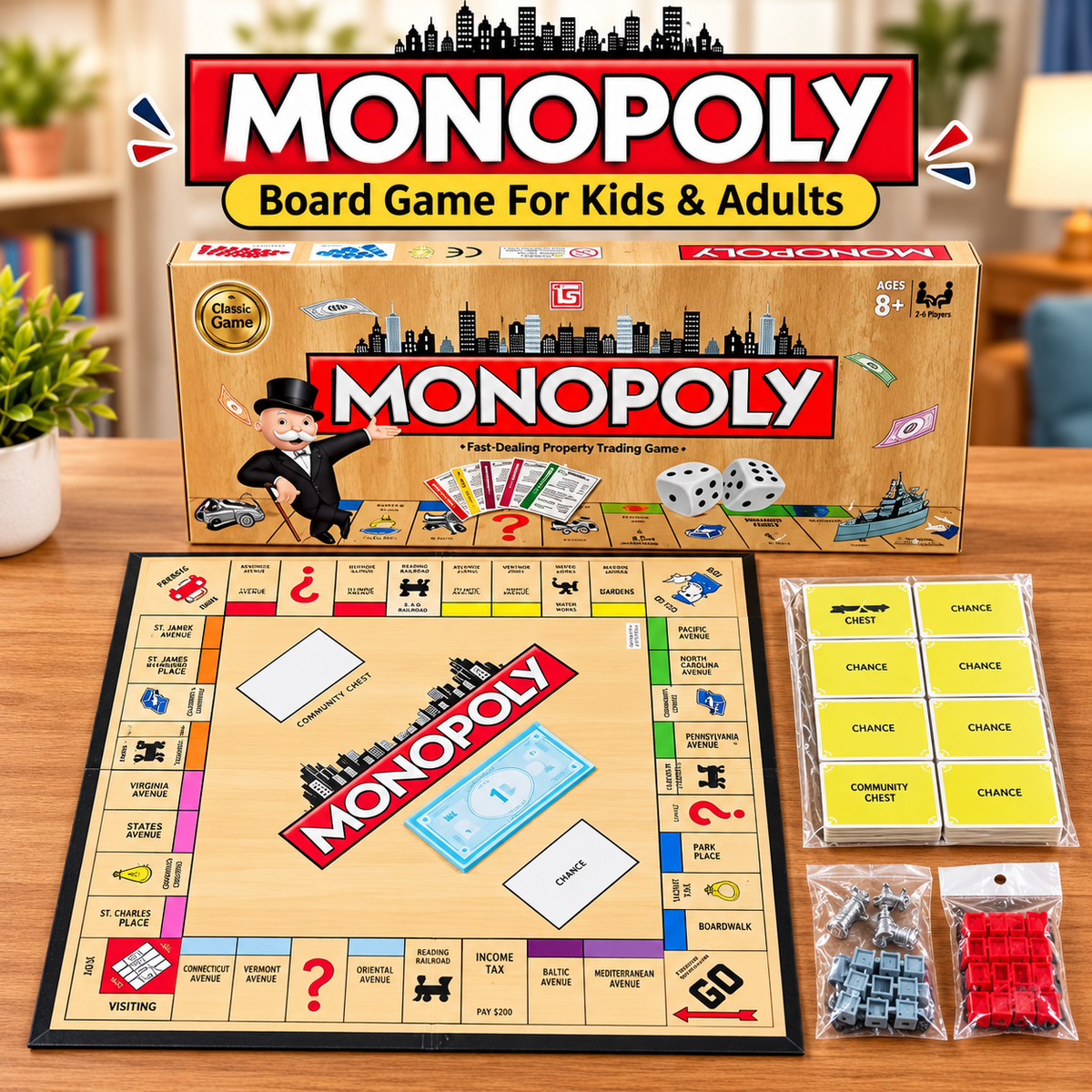 Monopoly Board Game For Kids & Adults (4012)