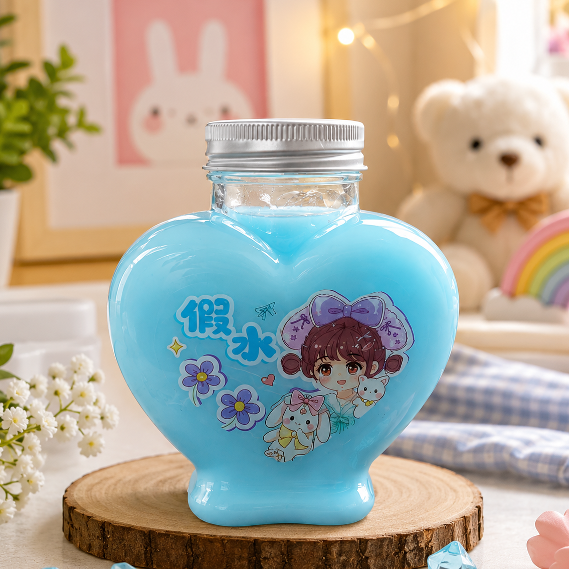 Heart Shape Slime For Kids (2222)