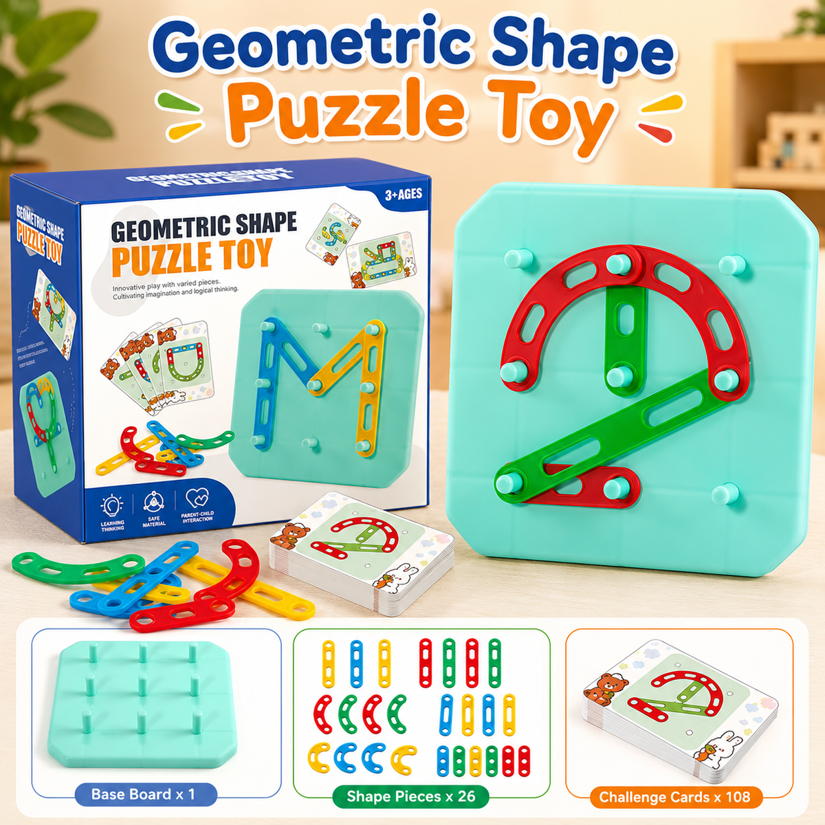 Geometric Shape Puzzle Toy (CLX-230)
