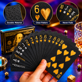 Premium Black & Gold Plated Design Playing Cards (1977)