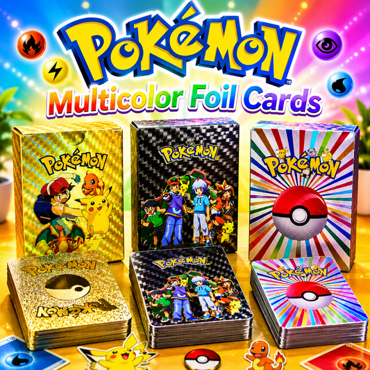 Pokémon Multicolor Foil Collectible Trading Cards Premium Deck for Kids