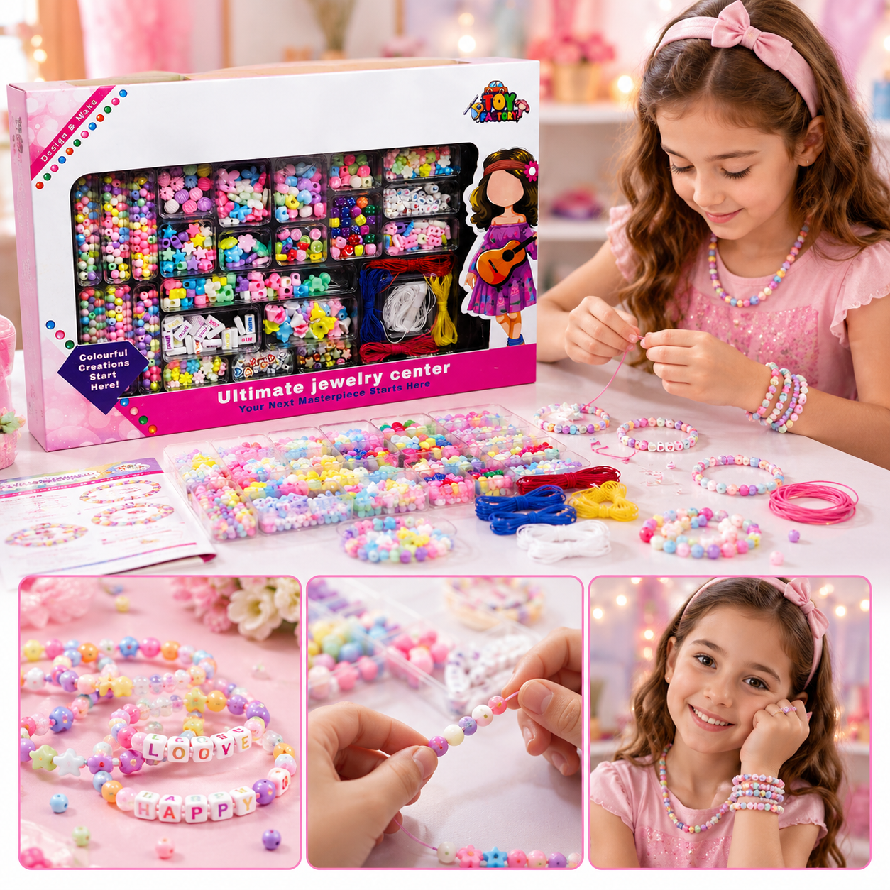 Jewellery Studio DIY Beads Kit for Girls (TF-004)
