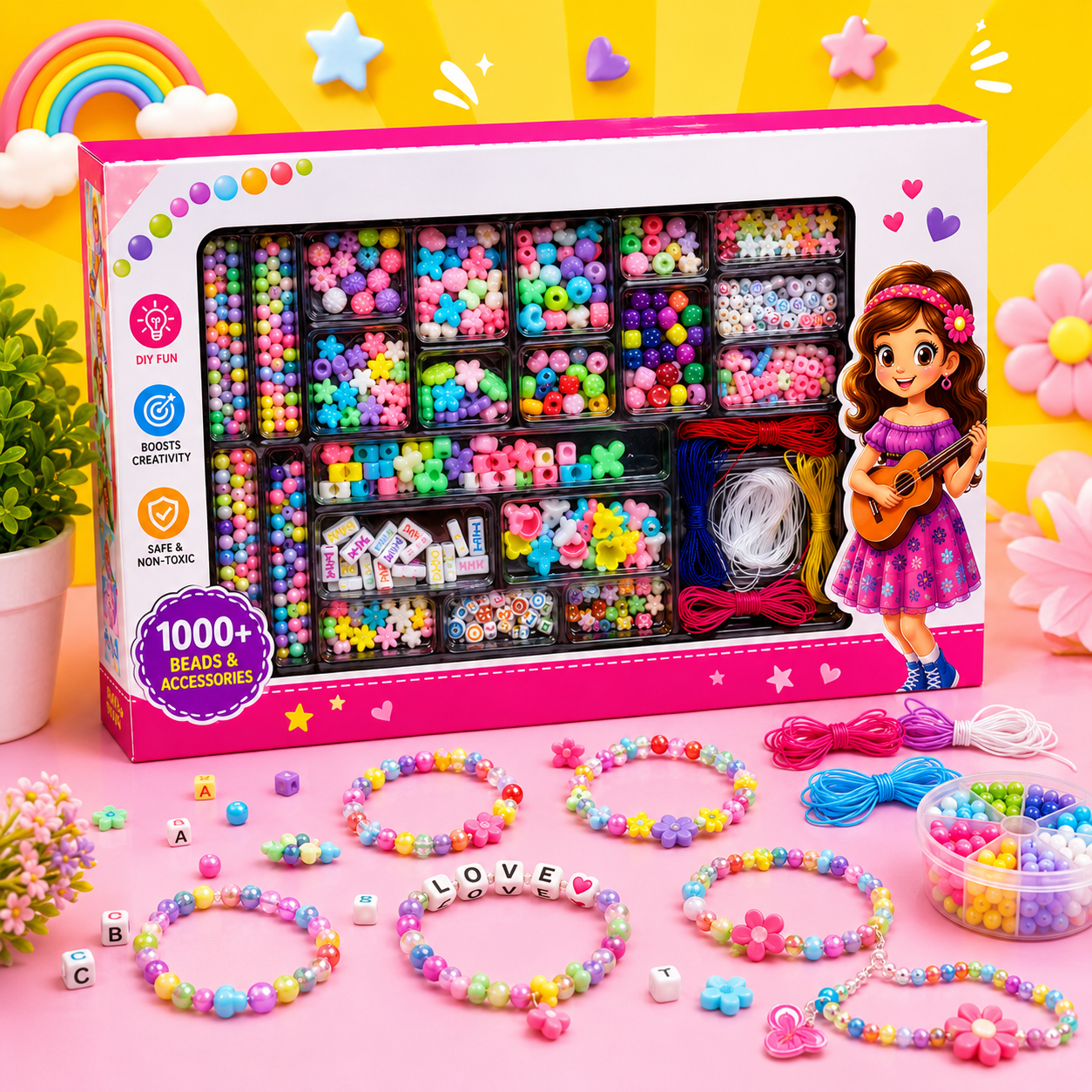 Jewellery Studio DIY Beads Kit for Girls (TF-004)