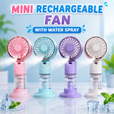 Portable Mini Rechargeable Fan with Water Spray (SD-23B)
