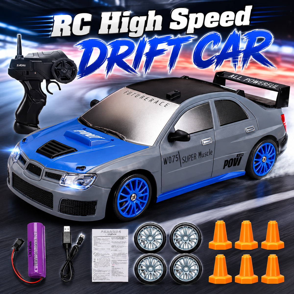 RC High Speed Drift Car For Kids & Adult (SC24A06-1)