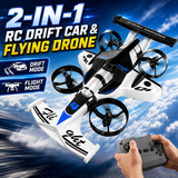 2-in-1 RC Drift Car & Flying Drone Toy for Kids
