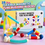 Flexible Magnetic Tube Building Blocks - 26 Pcs (XC-F1)