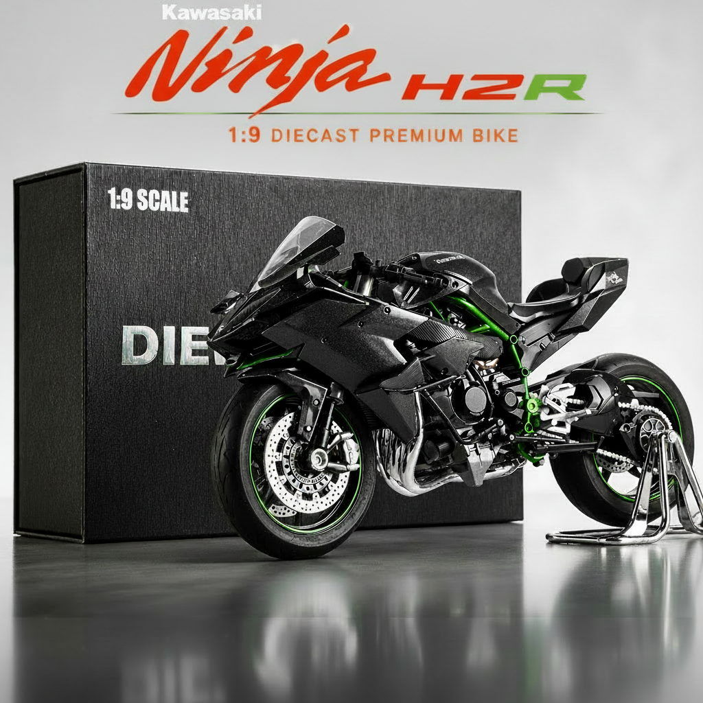 Kawasaki Ninja H2R 1:9 Diecast Collection Premium Bike Model (0754-1)