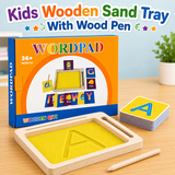 Kids Wooden Sand Tray With Wood Pen (2025-27)