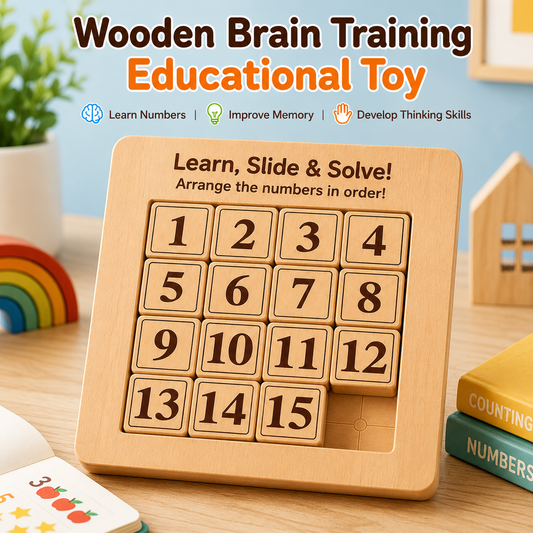 Wooden Learning Number Sliding Math Puzzle For Kids (2025-51)