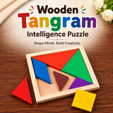 Wooden Tangram Intelligence Puzzle For Kids (2025-49)
